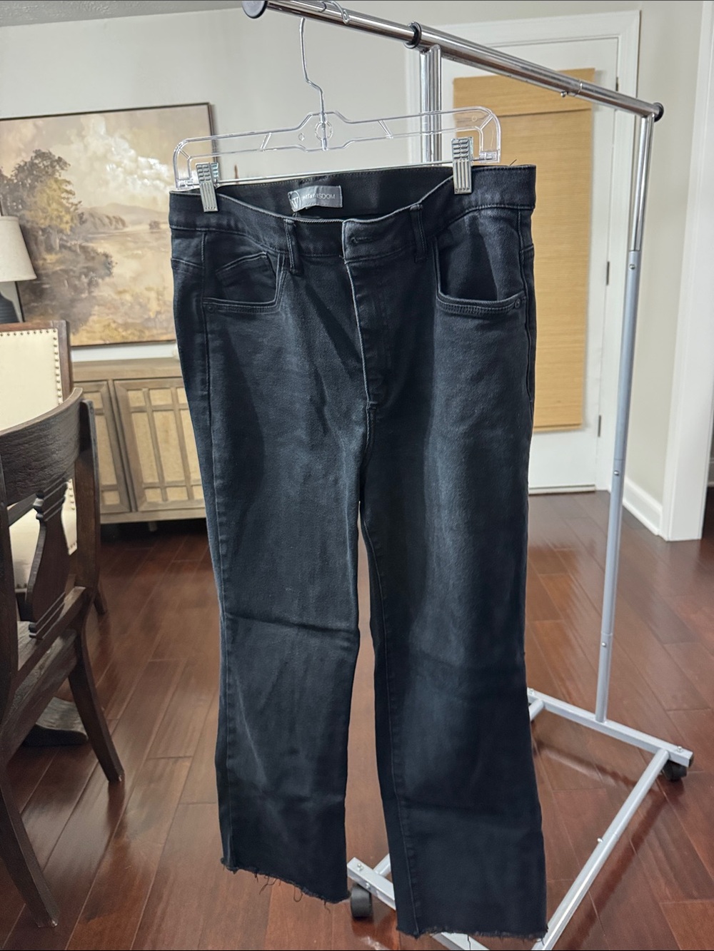 Wit and Wisdom Bennett Skyrise Raw Hem High Waist Stretch Jean